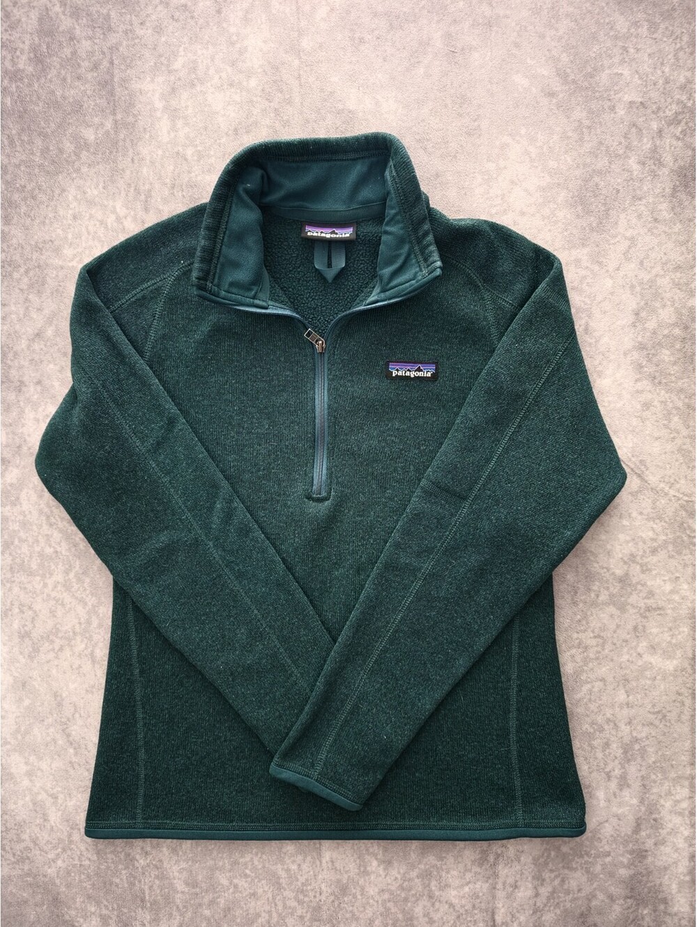 SKU0307 Patagonia Women’s Small Better Sweater 1/4 Zip Fleece Pullover Green